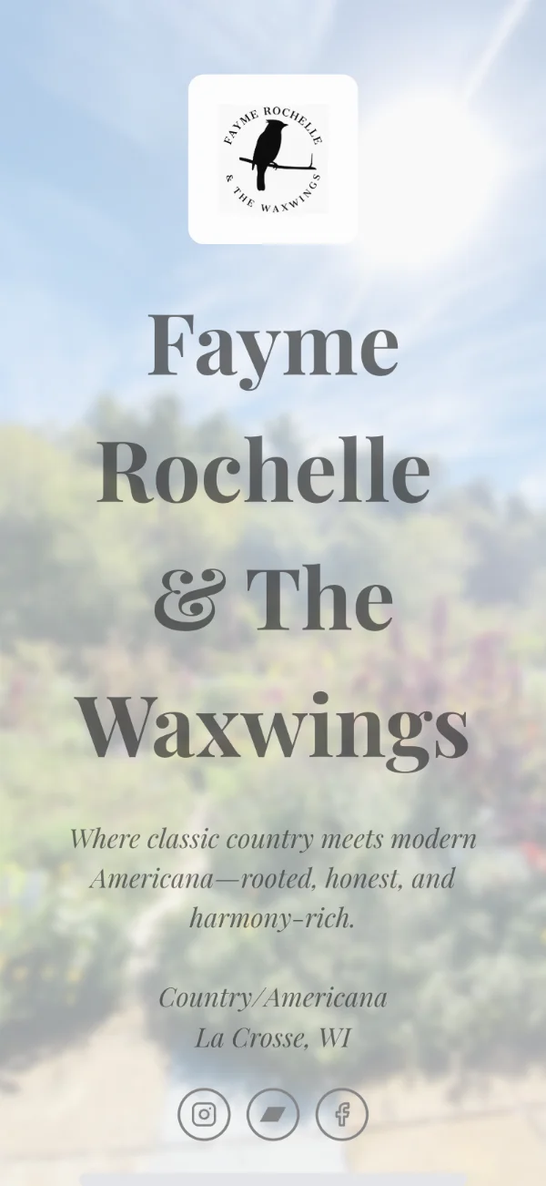 Preview of Fayme Rochelle  & The Waxwings